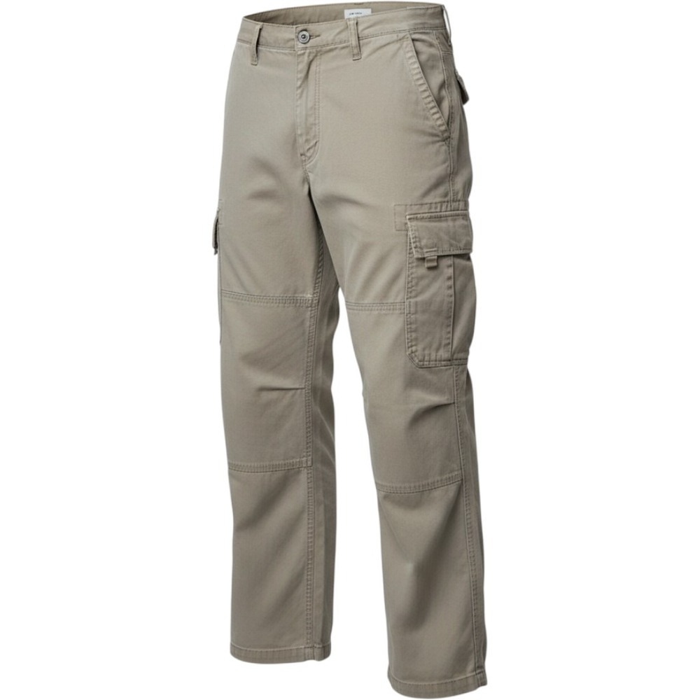 Gap Heavyweight Cargo Pants Mens 36x34 Khaki Cotton Canvas Wide Leg Workwear